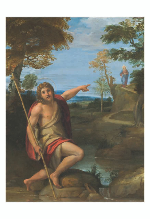 Saint John the Baptist Bearing Witness by Annibale Carracci Print