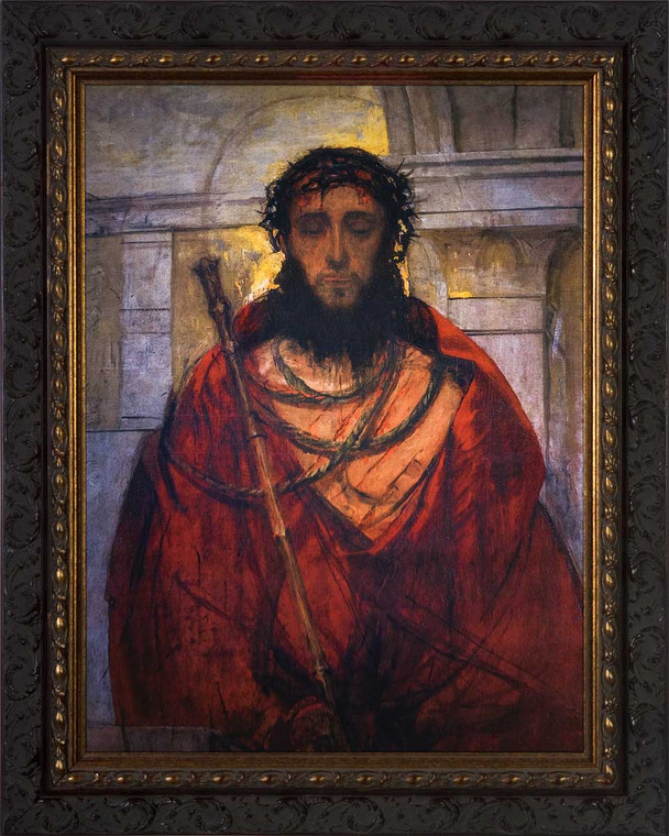 Ecce Homo by St. Albert Chmielowski - Ornate Dark Framed Art