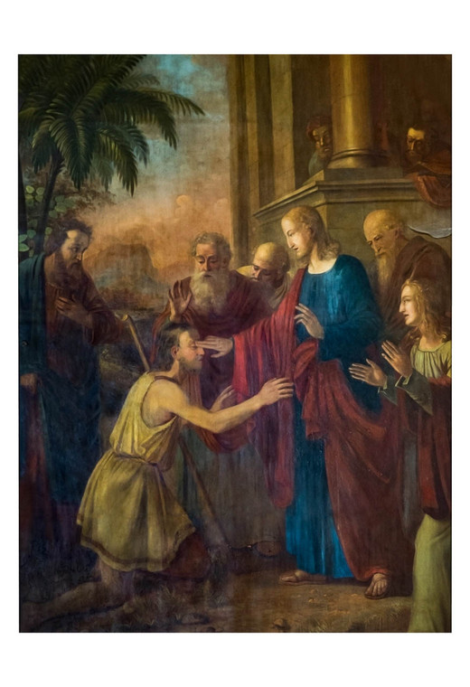 Christ Healing the Blind Man Print