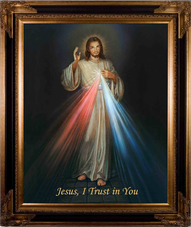 Divine Mercy - Dark Museum Framed Canvas