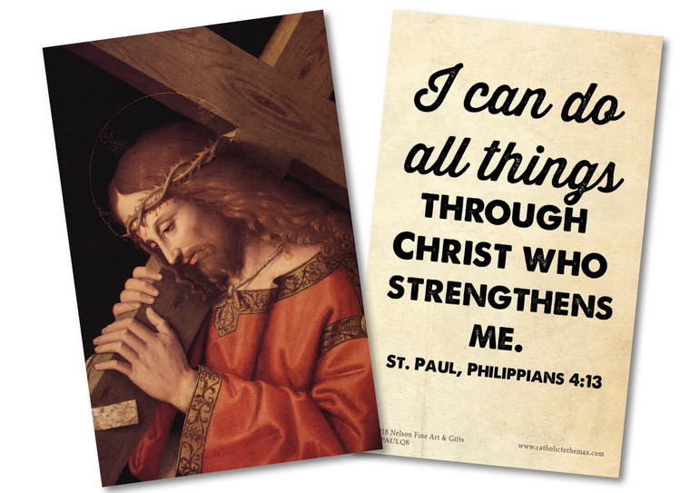 "I Can Do All Things" St. Paul Quote Holy Card "I Can Do All Things" St. Paul Quote Holy Card