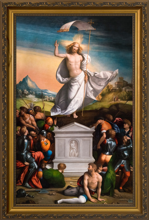 The Resurrection of Christ - Gold Framed Art