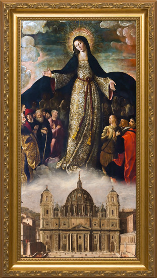 Mary Mother of the Church - Standard Gold Framed Art
