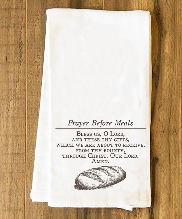 Prayer Before Meals Tea Towel