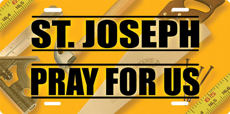 St. Joseph Pray for Us License Plate St. Joseph Pray for Us License Plate