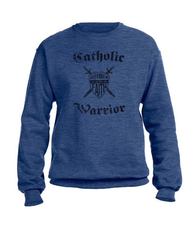 Catholic Warrior Defender of the Faith Crewneck Sweatshirt