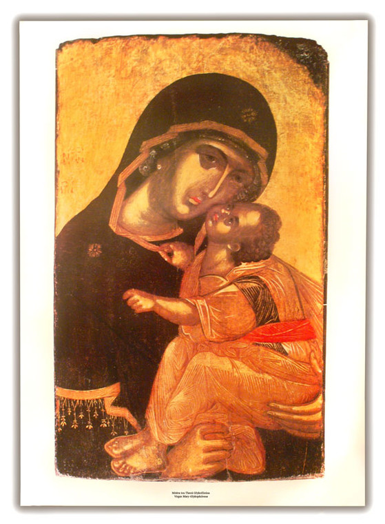 Virgin Mary Glykophilousa Fine Art Icon Print