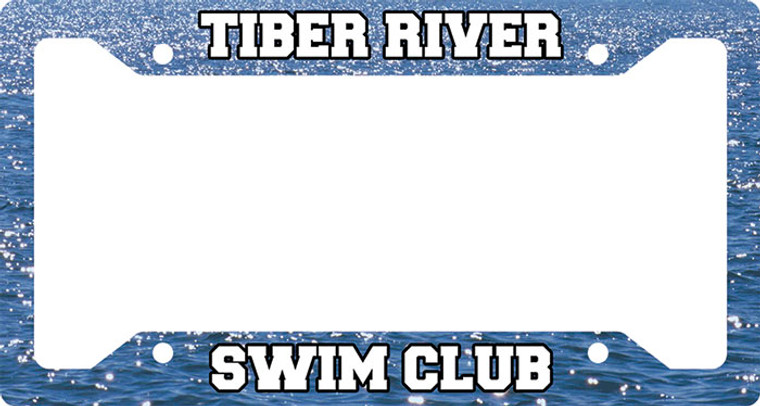 Tiber River Swim Club Plate Frame