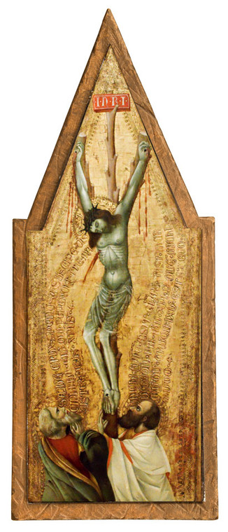 Crucifixion with St. Peter and St. Paul Cloister Collection Catholic Icon Plaque