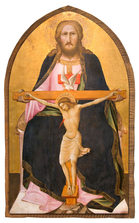 The Trinity by Agnolo Gaddi Cloister Collection Catholic Icon Plaque