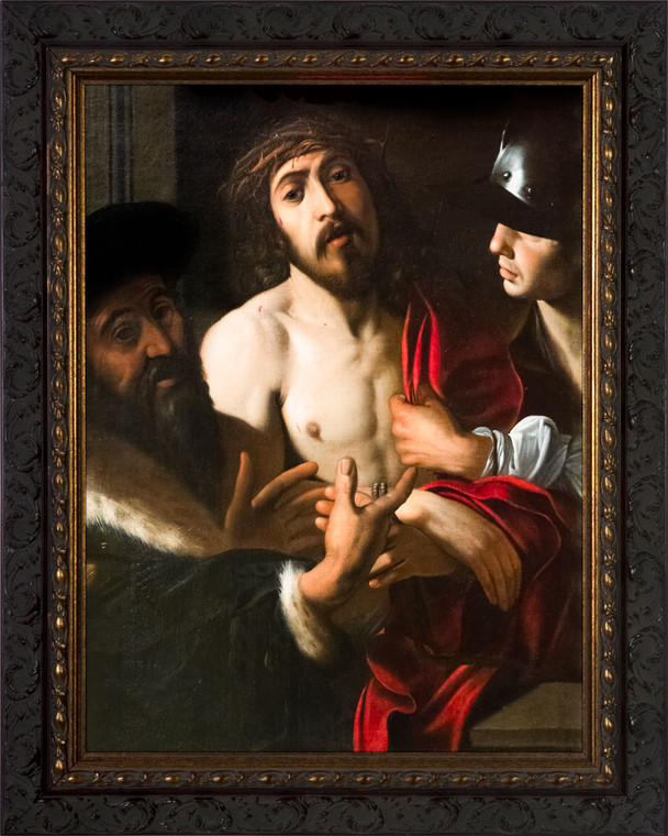 Ecce Homo by Mario Minniti - Ornate Dark Framed Art