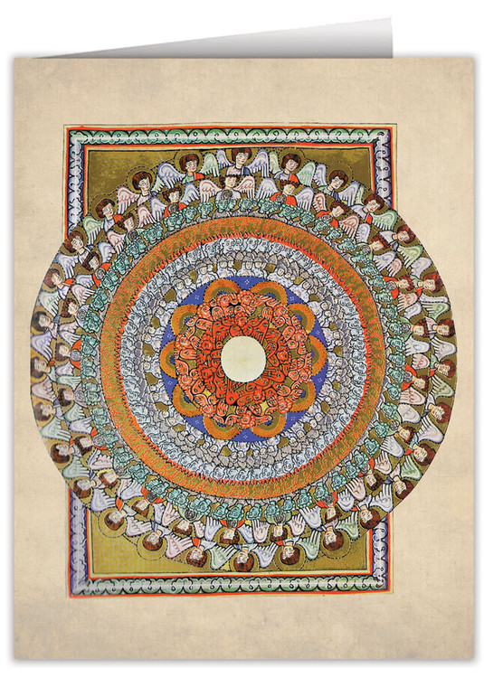 Choirs of Angels by St. Hildegard von Bingen Note Card
