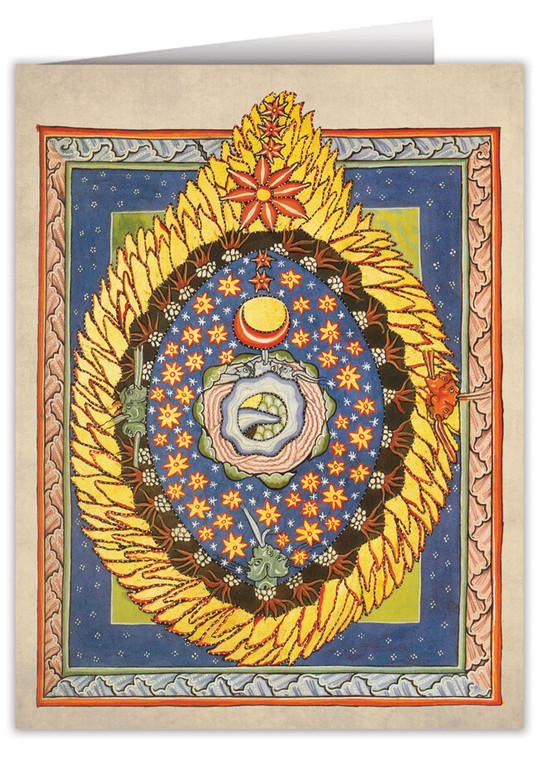 God, Cosmos, and Humanity by St. Hildegard von Bingen Note Card