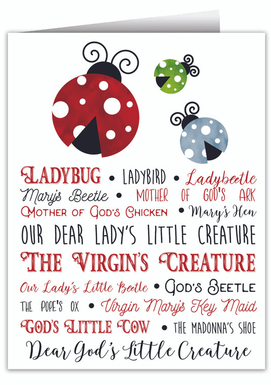 Ladybug Note Card