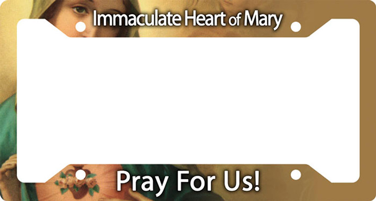 Immaculate Heart of Mary Plate Frame