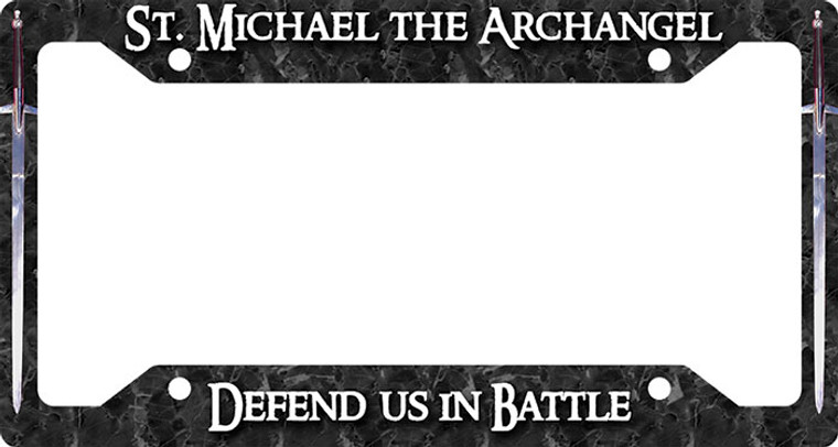 St. Michael Defend Us Plate Frame