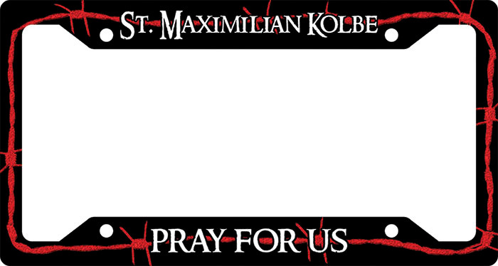 St. Maximilian Kolbe Plate Frame