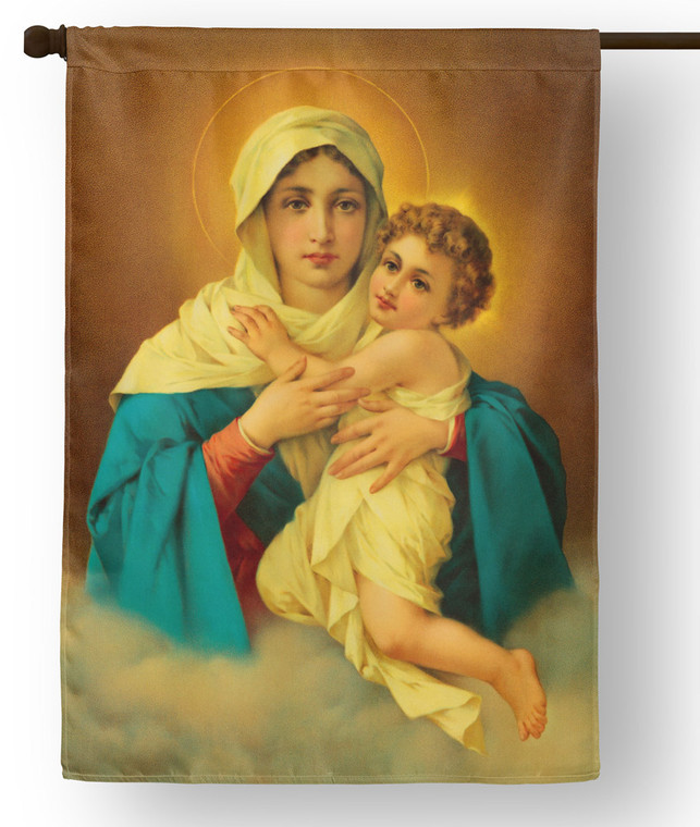 Schoenstatt Madonna Outdoor House Flag