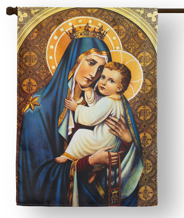 Our Lady of Mt. Carmel Outdoor House Flag