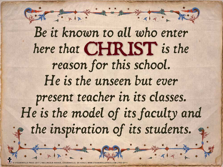 "Christ is the Reason For This School" 3' x 5' Vinyl Banner