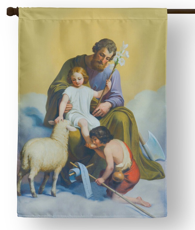 Saint Joseph Guardian of Sons Outdoor House Flag