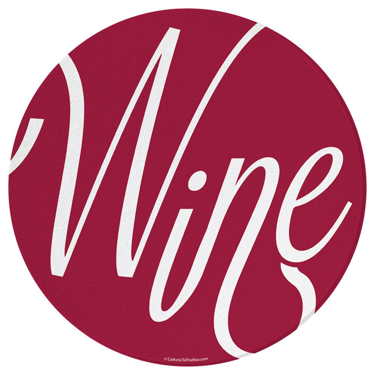 Wine Round Glass Cutting Board