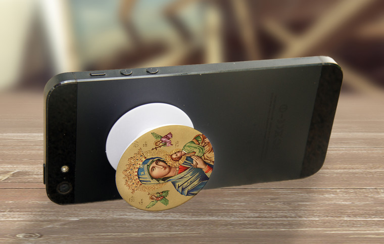 Our Lady of Perpetual Help Pop-Up Phone Holder