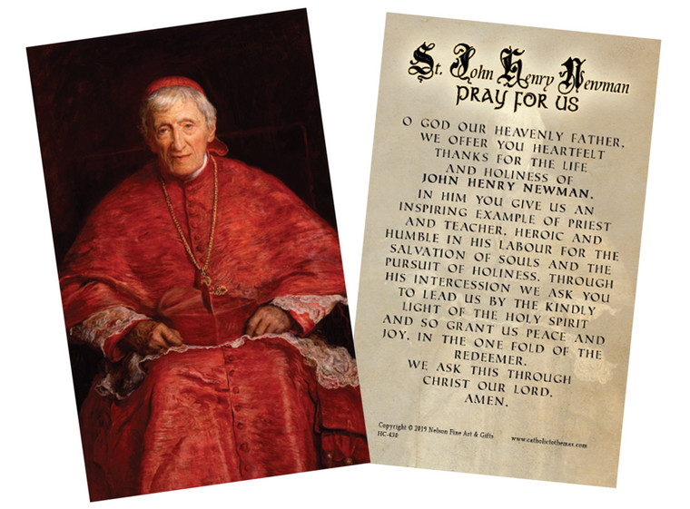 St. John Henry Newman Holy Card