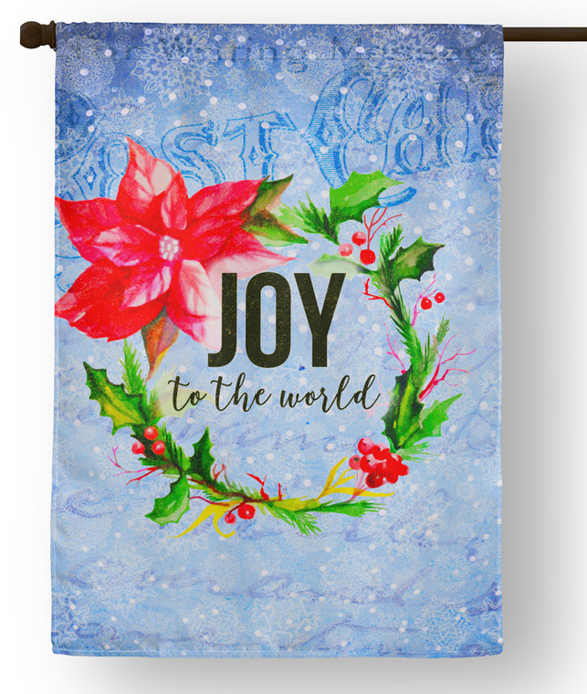 Joy to the World Outdoor House Flag