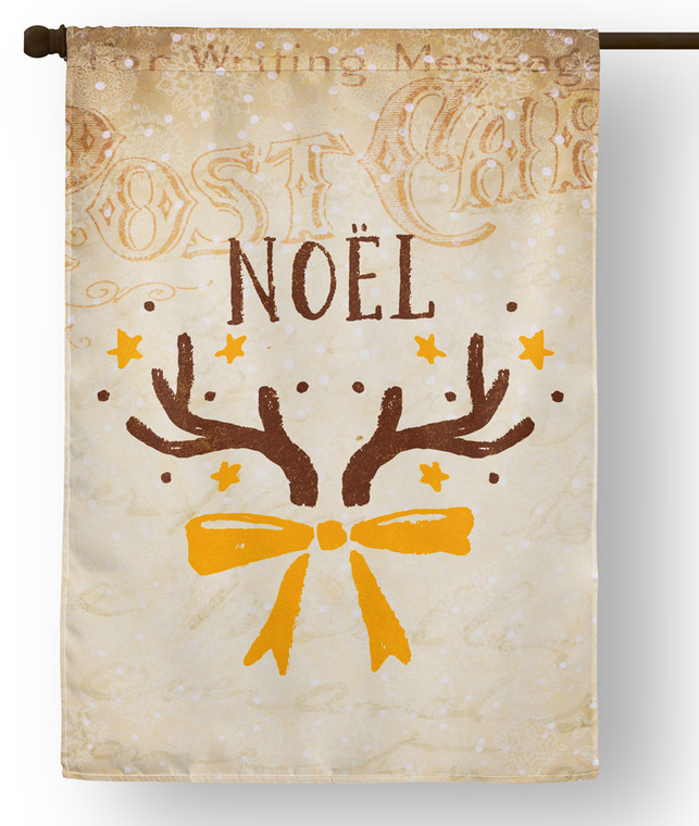 Vintage Noel Outdoor House Flag