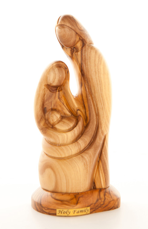 Medium Holy Family Olive Wood Statue
