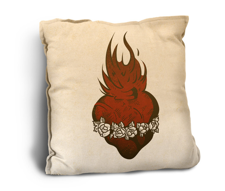 Immaculate Heart Rustic Pillow