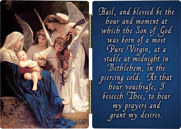 Song of the Angels with St. Andrew Novena Prayer Diptych