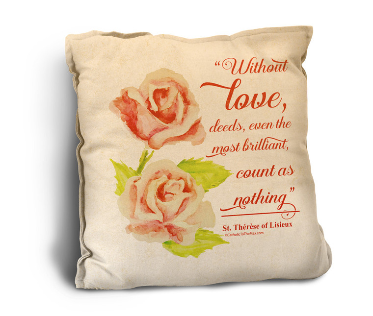 Without Love Rustic Pillow