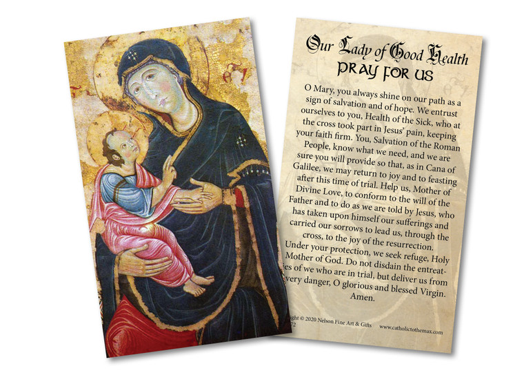 Antique Our Lady of Good Health Holy Card