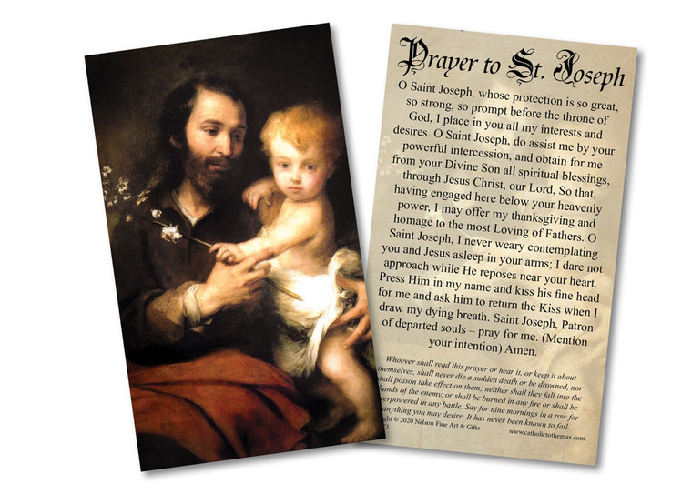 Novena to St. Joseph Holy Card