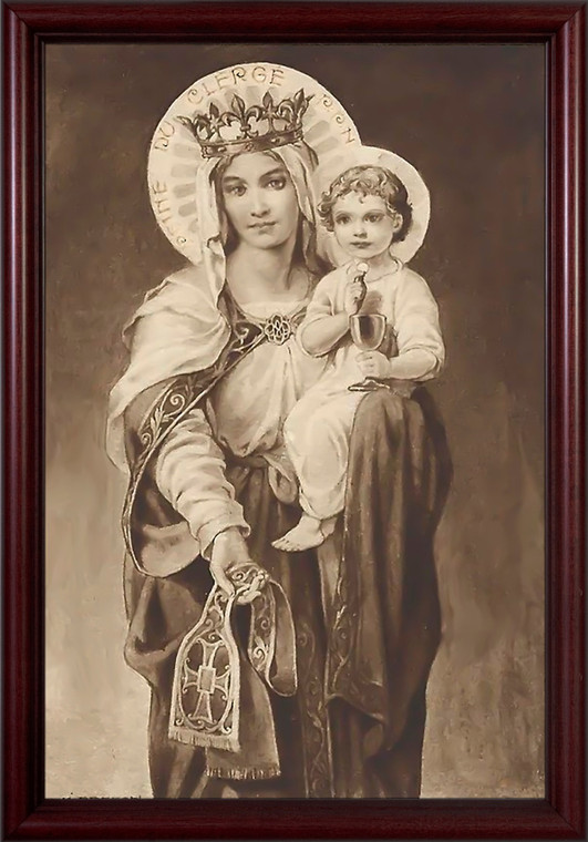 Mother of the Clergy - Cherry Framed Art