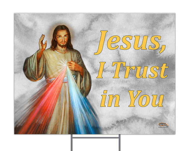 Divine Mercy Horizontal Yard Sign Divine Mercy Horizontal Yard Sign