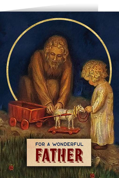 Vintage "For a Wonderful Father" Father's Day Greeting Card