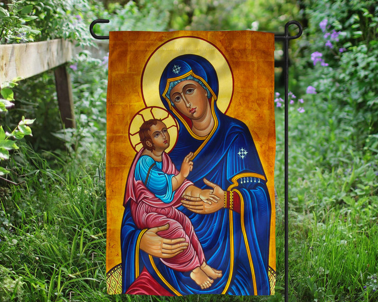 Our Lady of Good Health Outdoor Garden Flag