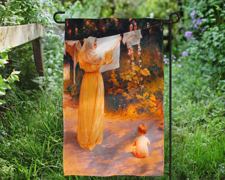 Polish Madonna Outdoor Garden Flag