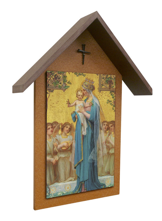 Madonna and Child by Enric M. Vidal Simple Poly Wood Outdoor Shrine