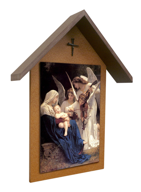 Song of the Angels Simple Poly Wood Outdoor Shrine