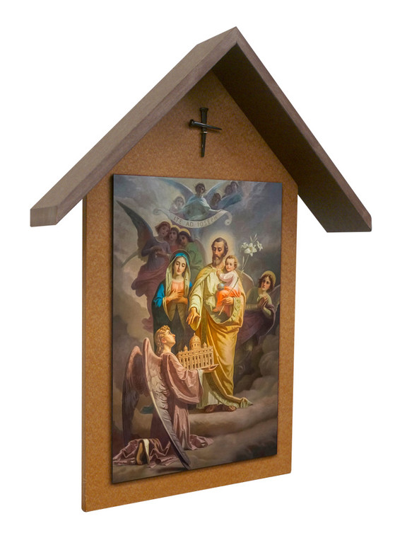 St. Joseph Patron of the Universal Church Simple Poly Wood Outdoor Shrine