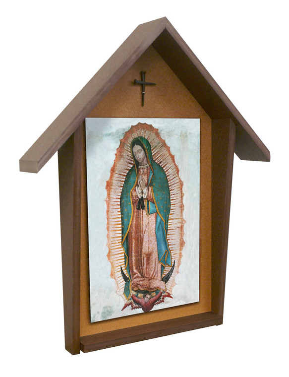Our Lady of Guadalupe Deluxe Poly Wood Outdoor Shrine