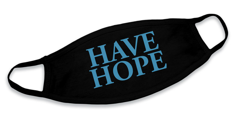 "Have Hope" Black Cotton Face Mask