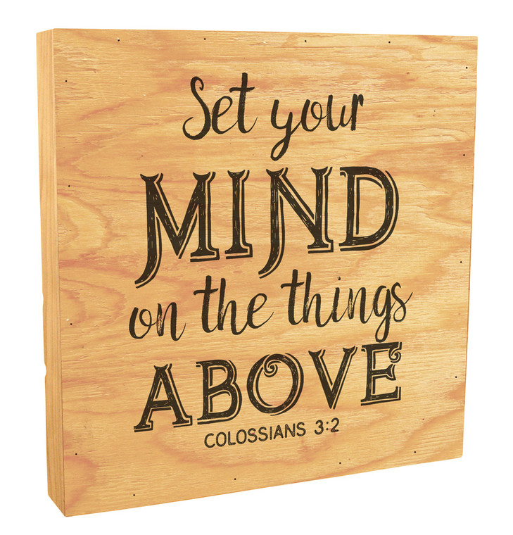 "Set Your Mind" St Paul Rustic Box Art 