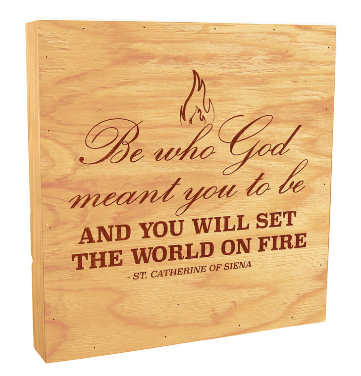 "Be Who God Meant" Rustic Box Art 