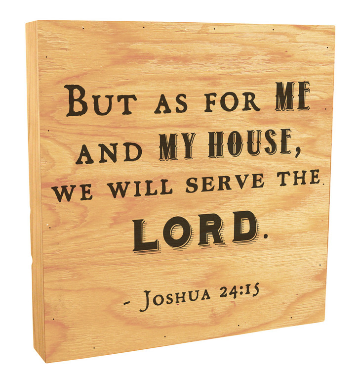 "We Will Serve The Lord" Rustic Box Art 