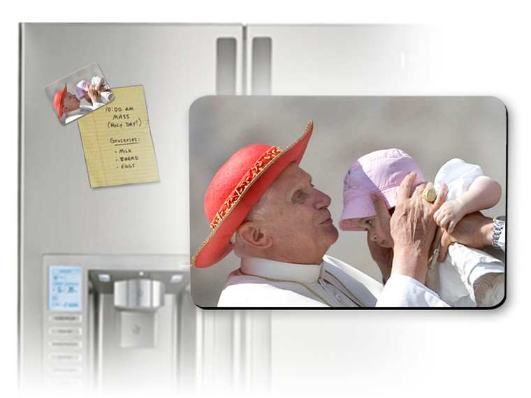 Pope Benedict Kissing Infant Magnet